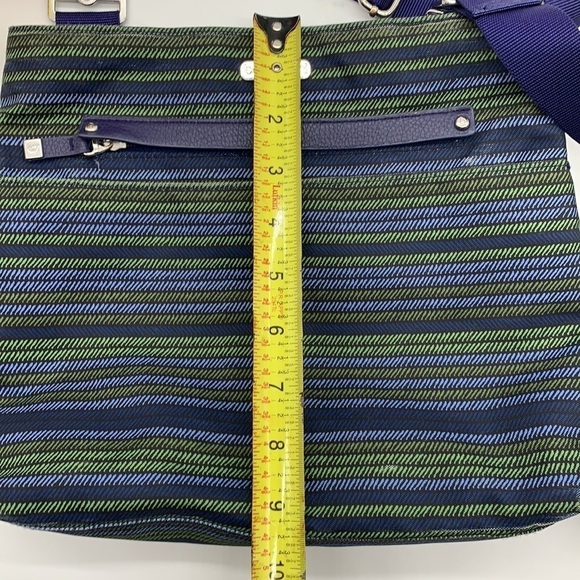 Baggallini Blue and Green Striped Crossbody Bag - Picture 8 of 11